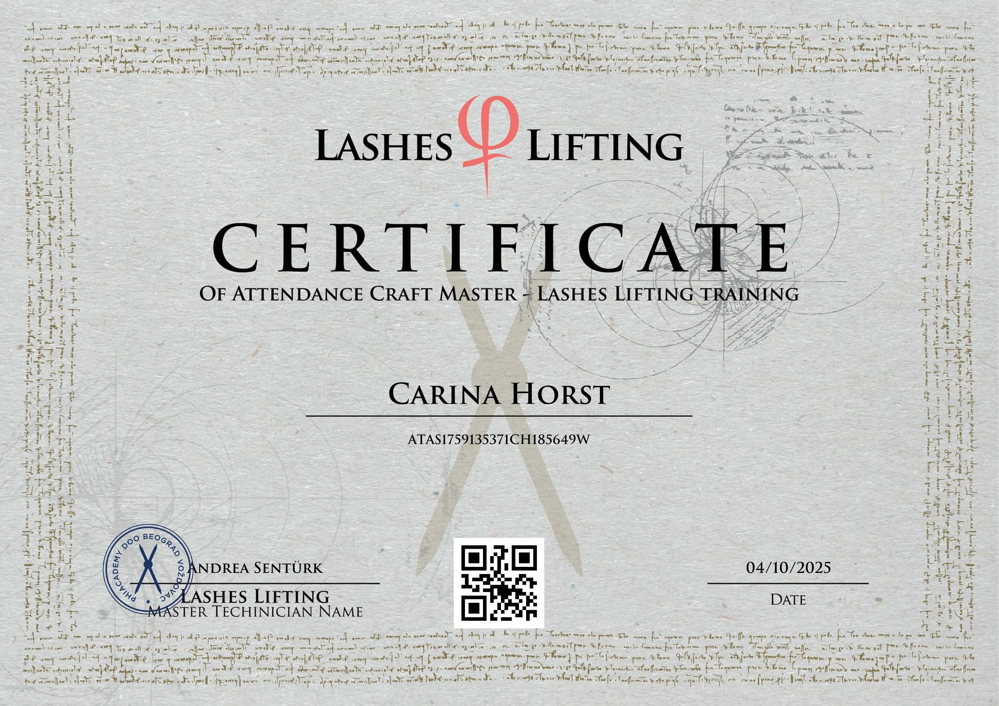 Lashes Lifting – Craft Master