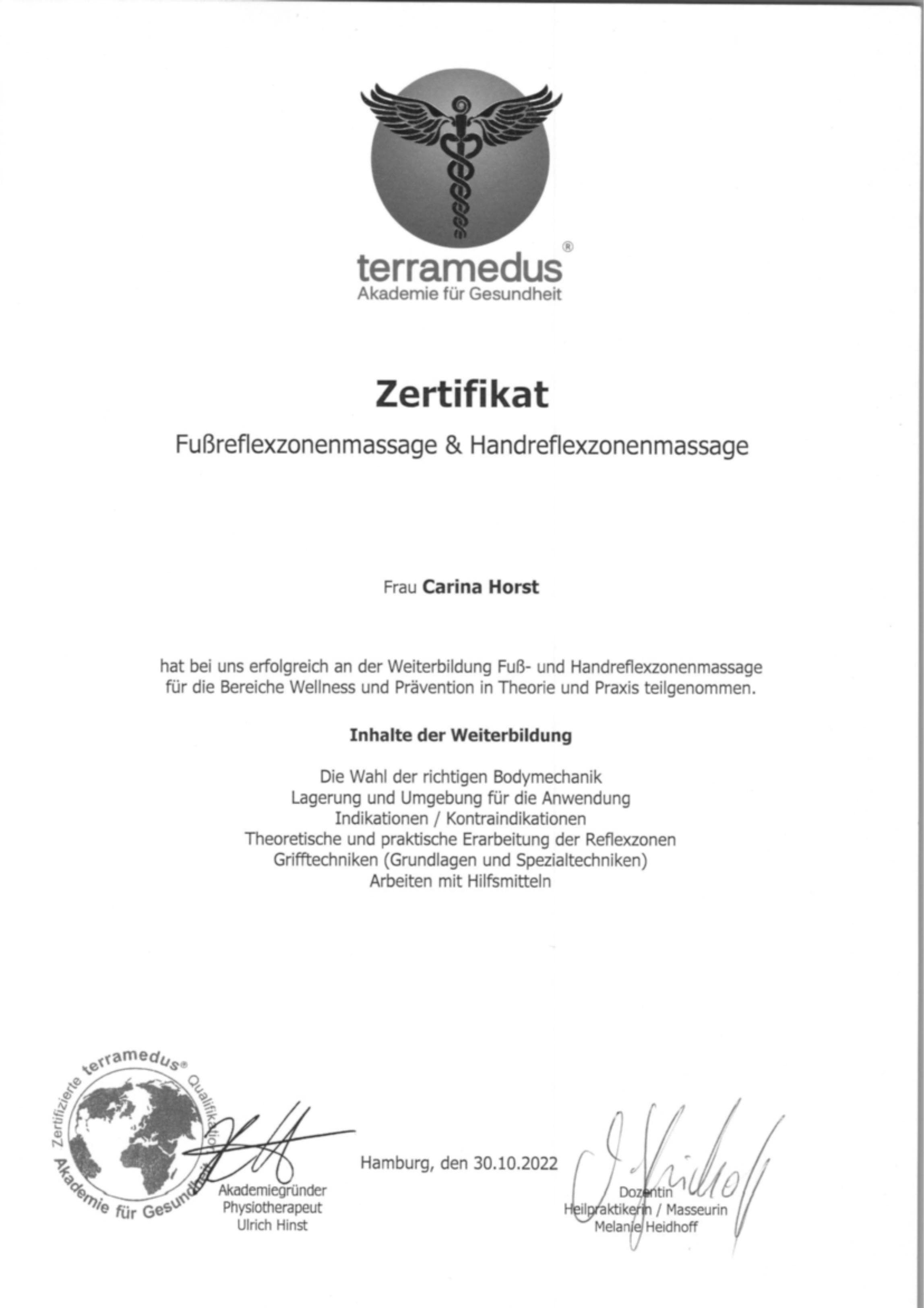 Fuß- & Handreflexzonenmassage